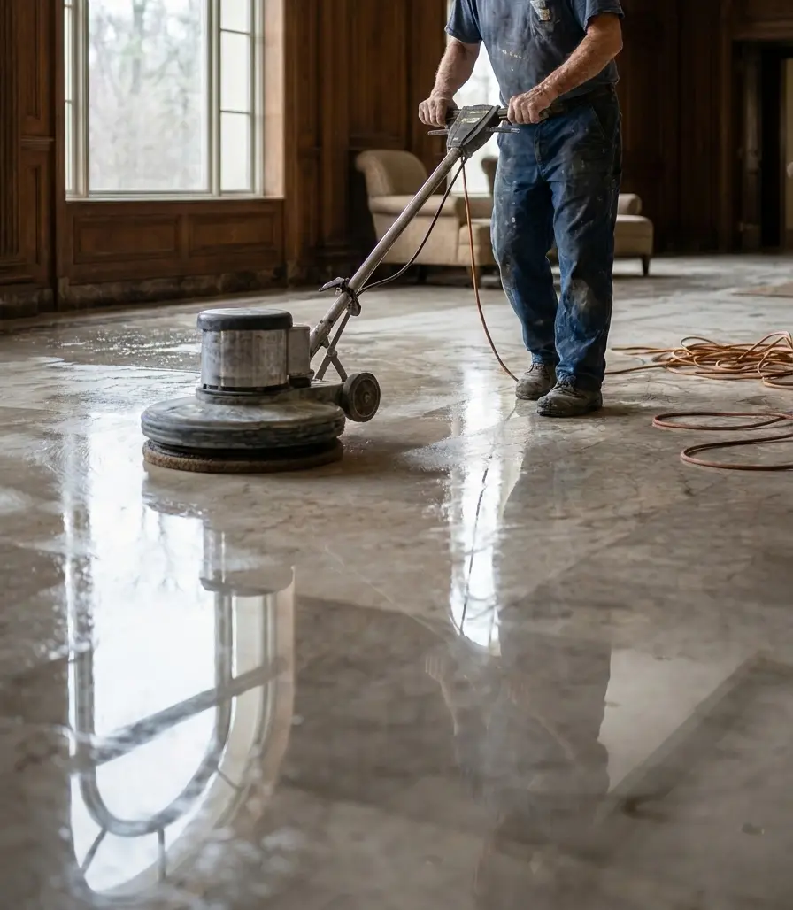 Marble restoration and polishing work in Dubai by Premier Marble Care Dubai